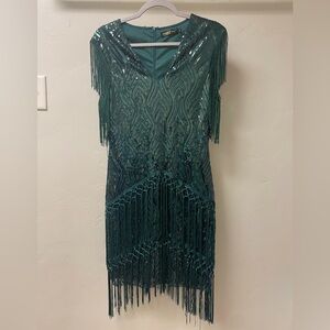 BABEYOND Sparkly Sequin Bodycon Flapper Dress